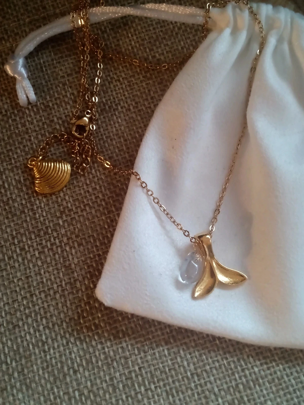 Collier sirène avec perle goutte d'eau – photo 4